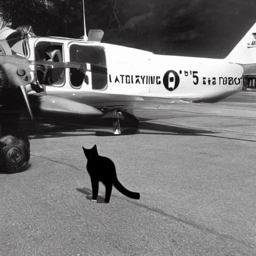 Image similar to a photo of a cat wearing a pilot's uniform