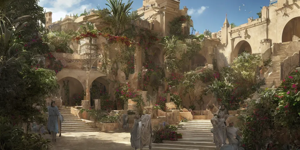 Image similar to dorne, game of thrones, super highly detailed, professional digital painting, concept art, smooth, sharp focus, no blur, no dof, extreme illustration, unreal engine 5, photorealism, hd quality, 8 k resolution, cinema 4 d, 3 d, beautiful, cinematic, art by artgerm and greg rutkowski and alphonse mucha and loish and wlop