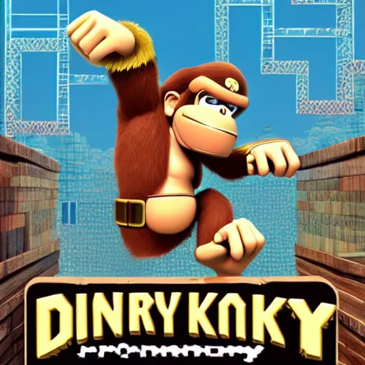 Image similar to donkey kong cover art