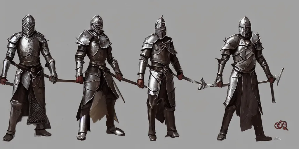 medieval warrior concept art