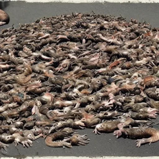 Image similar to largest rat king in the world