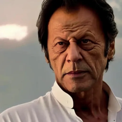 Image similar to A still of Imran Khan in an Avengers movie