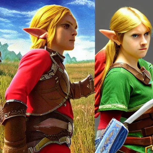Prompt: real images from Hyrule from The Legend of Zelda, hyperrealistic photorealistic humans