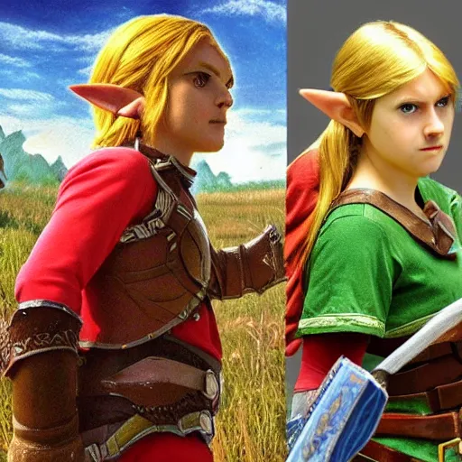 Link from Zelda game in real life, photo, details, 4k,, Stable Diffusion