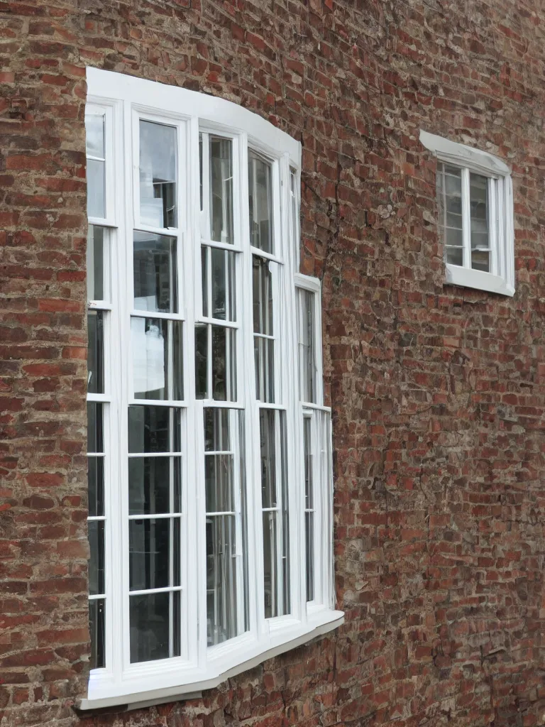 Image similar to oval sash window on a british wall