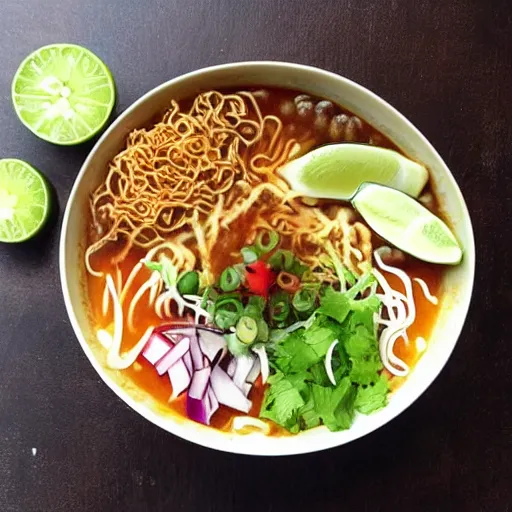 Image similar to taco ramen