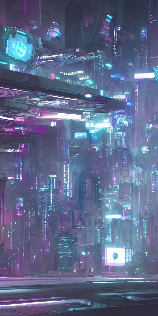 Image similar to cyberpunk user interface from the year 2 0 9 0, concept art, ambient occlusion, vray render,