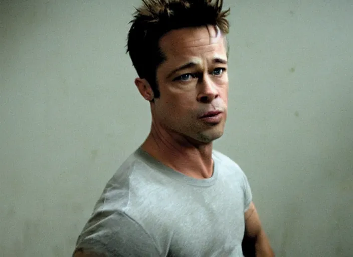 film still of Brad Pitt as Robert Paulson in Fight Club | Stable ...