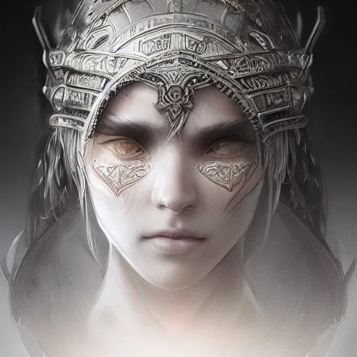 Prompt: beautiful extremely detailed intricate concept art depicting a warrior by wlop. bcy. net