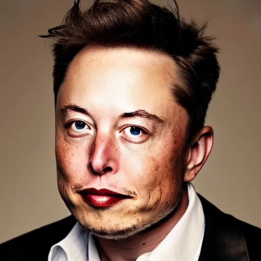 Image similar to A portrait photo of Elon Musk teams up with a teenage Elon Musk, perfect faces, 50 mm, award winning photography