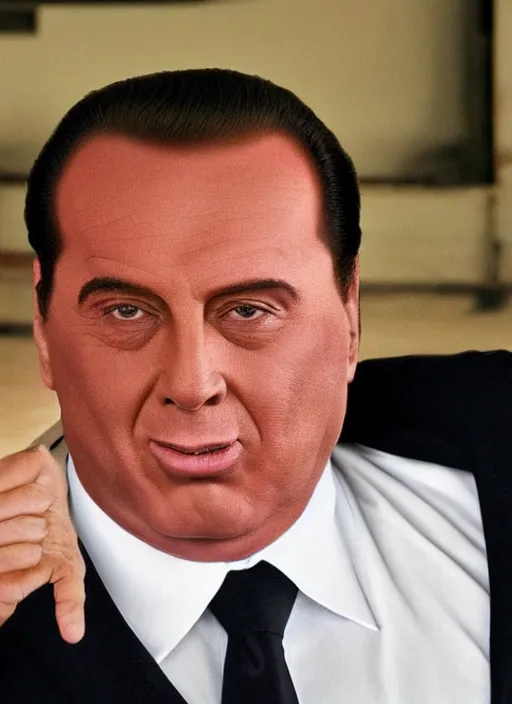 Prompt: a fat version of silvio berlusconi