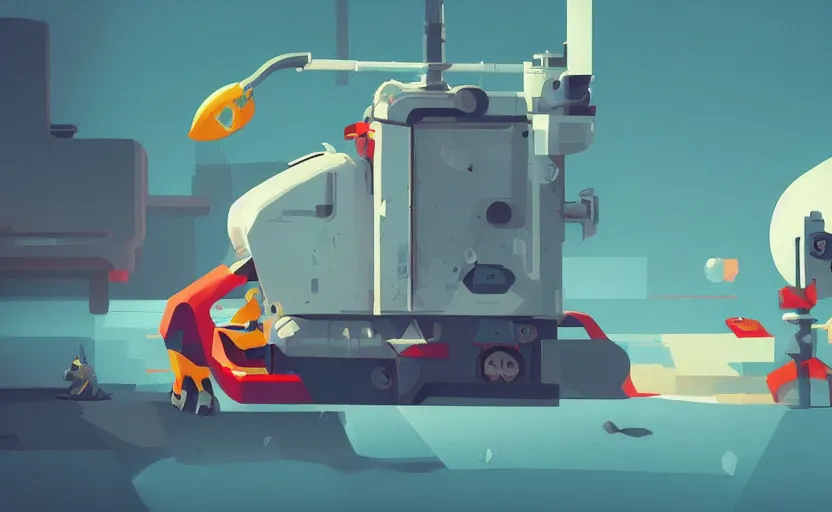 Prompt: tata punch, james gilleard, print, game art