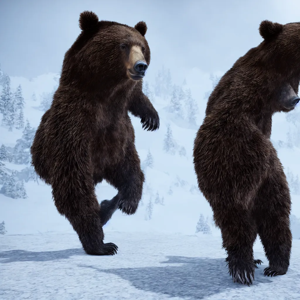 Prompt: 4k, bear fur, Unreal Engine 5, Lumen, Nanite, epic, octane rendered