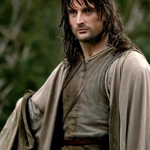 Prompt: Ewen MacGreggor as Aragorn