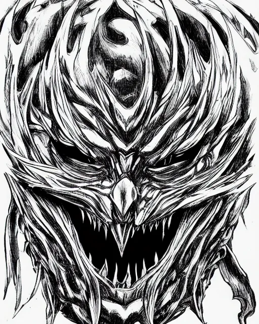 Image similar to A chest with tongue, terrifying, black and white, fantasy art, monster art, in the style of masami kurumada, illustration, epic, fantasy, intricate, hyper detailed, artstation, concept art, smooth, sharp focus, ray tracing