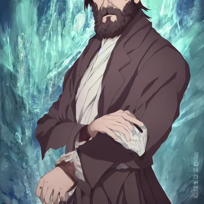 Prompt: portrait of grigori rasputin, anime fantasy illustration by tomoyuki yamasaki, kyoto studio, madhouse, ufotable, comixwave films, trending on artstation