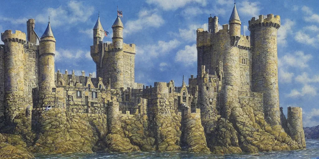 Image similar to the # splafluted castle by james gurney