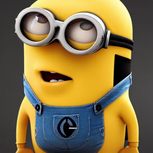 Image similar to a minion photorealistic, photography