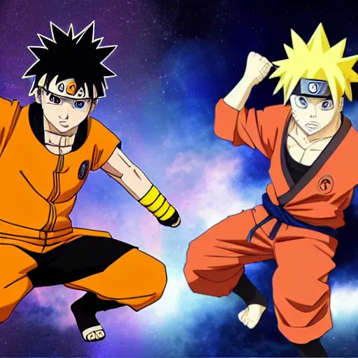 Guy Fieri vs Naruto Rap battle 8k hyper realistic