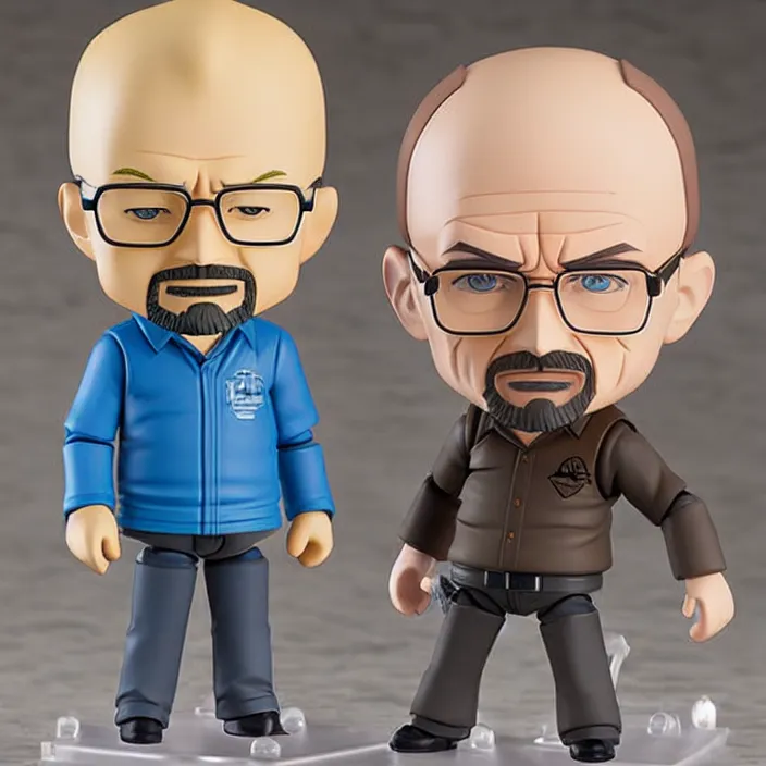 Prompt: Walter White, An anime Nendoroid of Walter White, figurine, detailed product photo