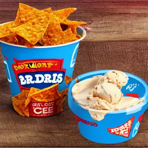 Image similar to doritos flavoured ben and jerry's ice cream