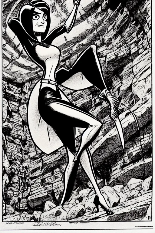 Prompt: helen parr elastigirl as a d & d monster, full body, pen - and - ink illustration, etching, by russ nicholson, david a trampier, larry elmore, 1 9 8 1, hq scan, intricate details, stylized border