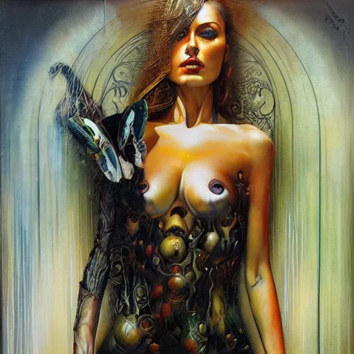 Prompt: full body portrait by Karol bak