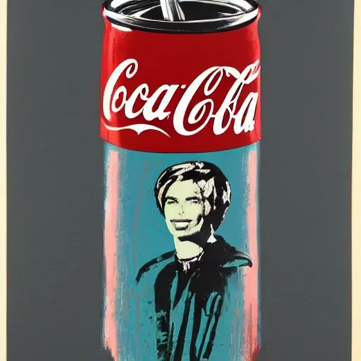 Image similar to coca cola painted by andy warhol