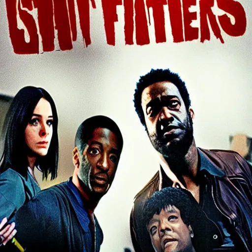 Prompt: movie poster, shaft vs. flatliners