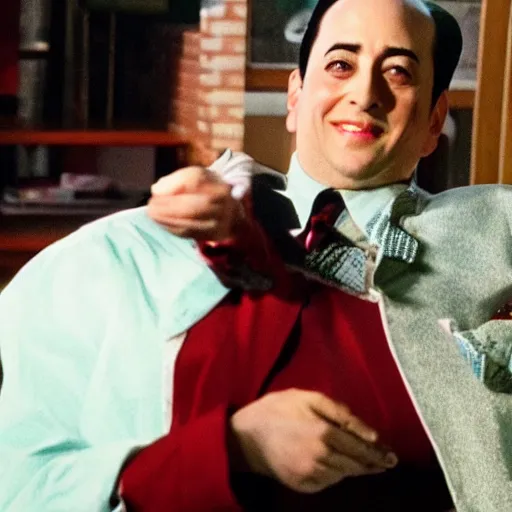 Image similar to Pee Wee Herman as Tony Soprano