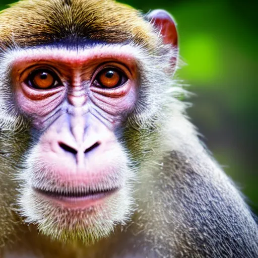 Image similar to high quality portrait of a monkey, studio photograph, photograph, realistic photo, 8k photo, 4k photo, stock photo, high resolution, cinematic shot, high detail