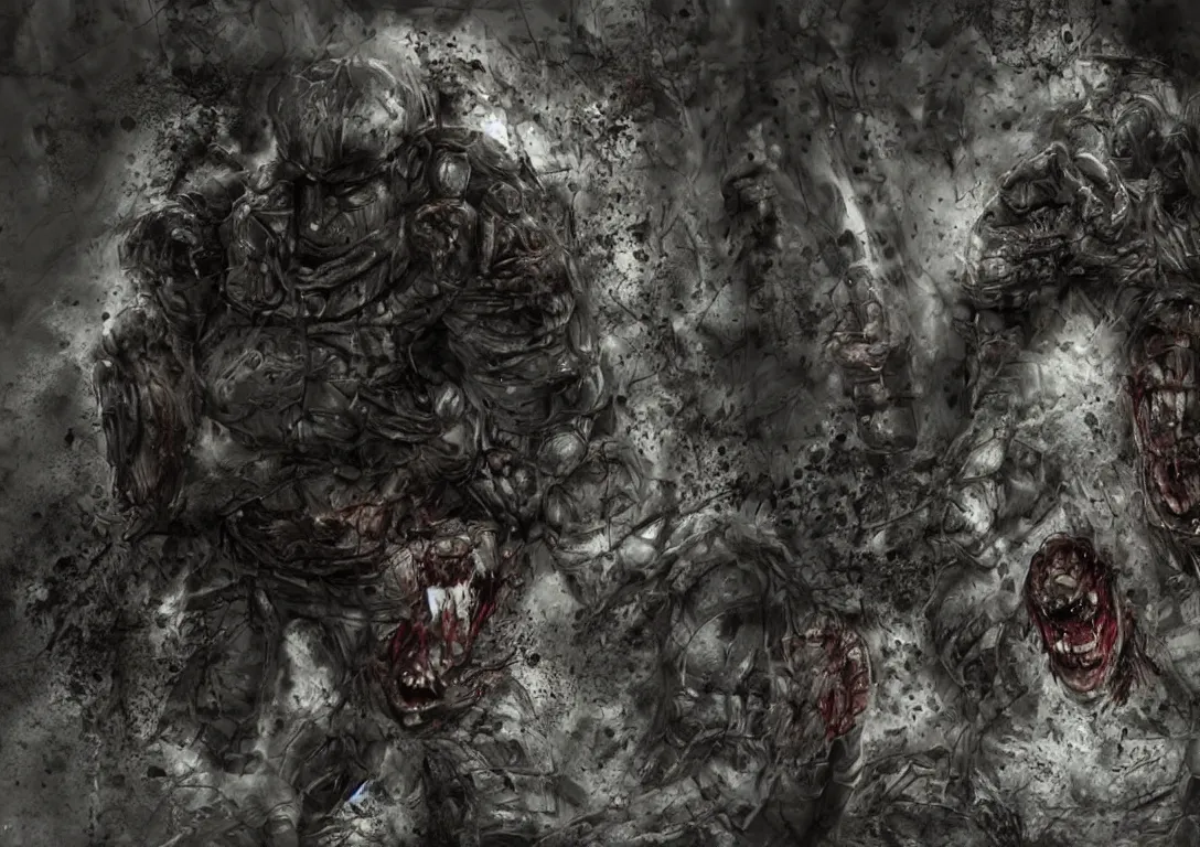 Prompt: super mario hiding, Resident Evil virus concept art, highly detailed, horror, scary, terrifying, horrific, hd 4k