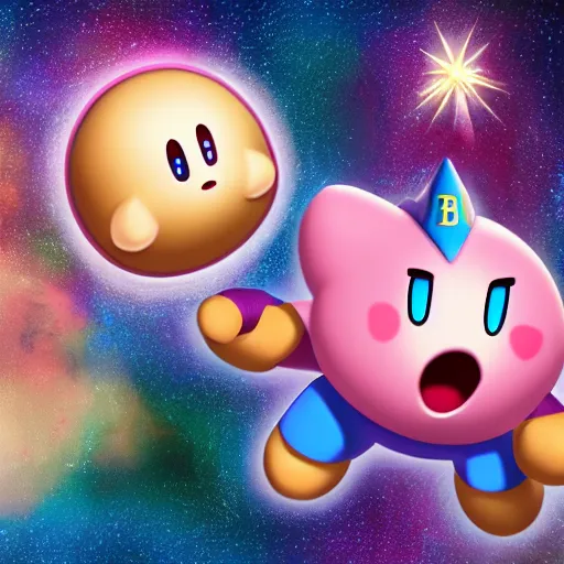 Prompt: biblically accurate kirby, high resolution photo