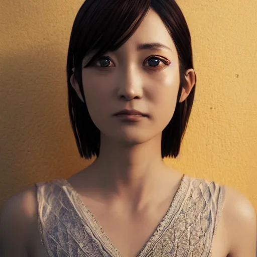 Image similar to rimuru looking into the camera, beautiful face, ultra realistic, fully clothed, intricate details, highly detailed, 8 k, photorealistic, octane render, unreal engine, photorealistic, portrait