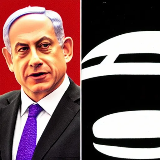 Image similar to benjamin netanyahu as morpheus from the matrix