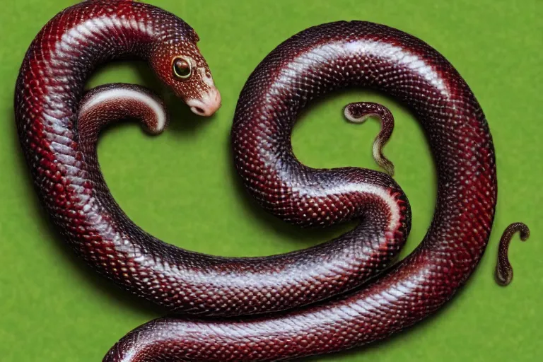 Image similar to a horse snake hybrid