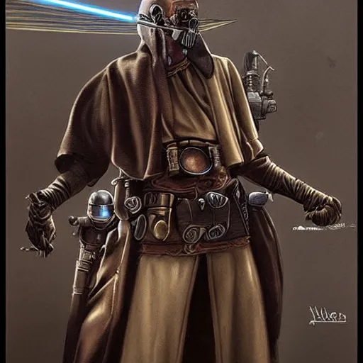 Prompt: steampunk jedi knights, concept art, matte painting, very highly detailed