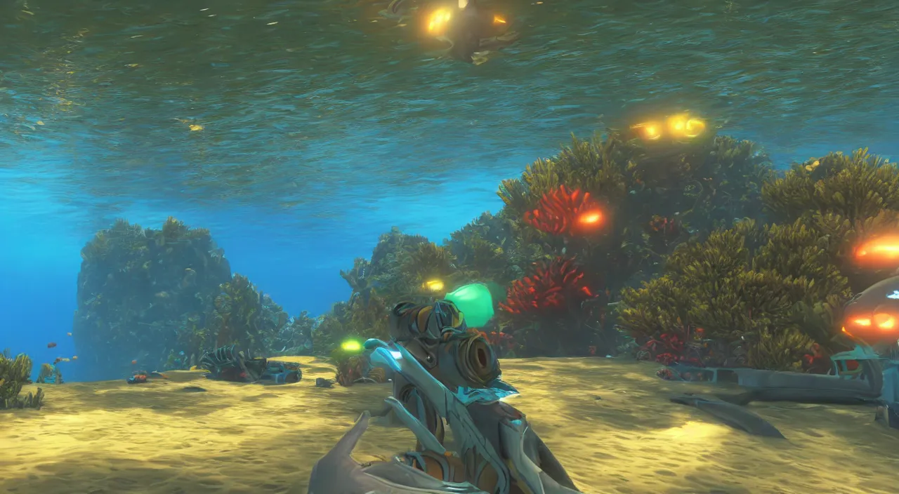 Prompt: subnautica underwater screenshot