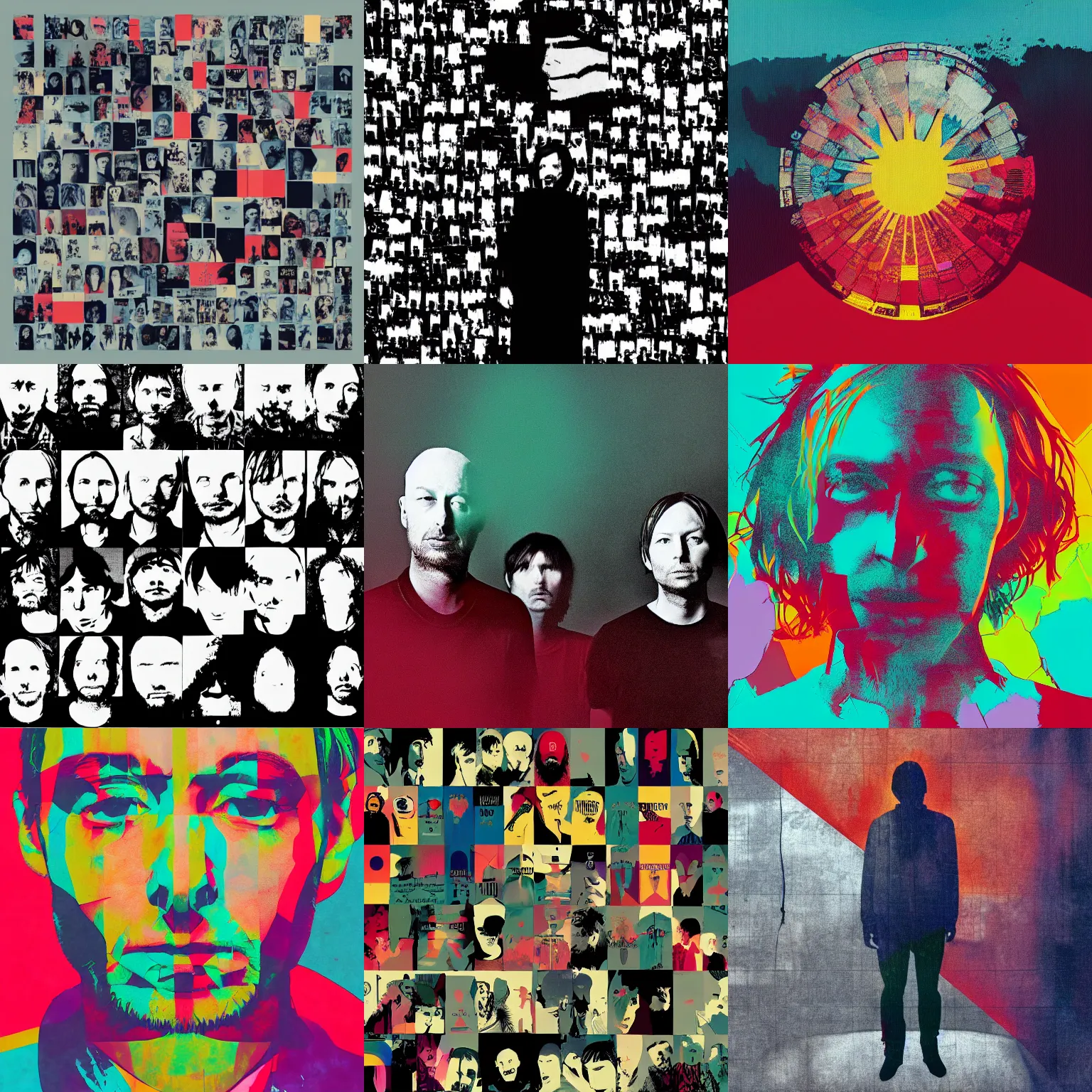 Prompt: a radiohead album cover, upscaled to 4 k