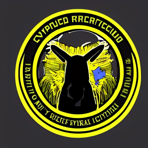 Image similar to a logotype for cryptid research organisation