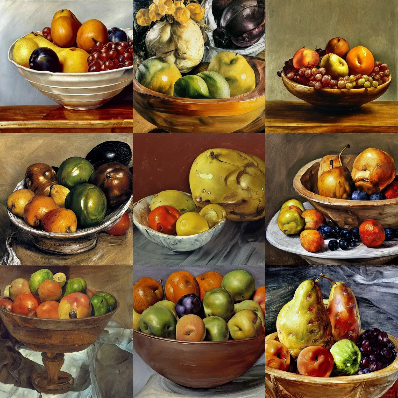 Prompt: fruit bowl, high quality high detail painting by lucian freud and frank frazetta and jenny saville, hd