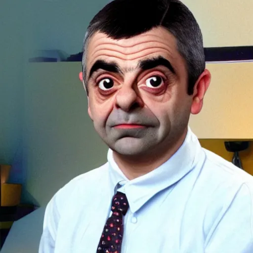 Image similar to rowan atkinson as a ps 2 video game character