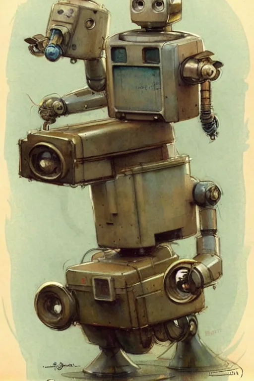 Image similar to (((((1950s inventors workshop full or robots . muted colors.))))) by Jean-Baptiste Monge !!!!!!!!!!!!!!!!!!!!!!!!!!!