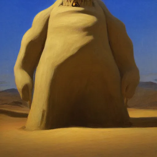 Prompt: A giant sand golem, by asher duran