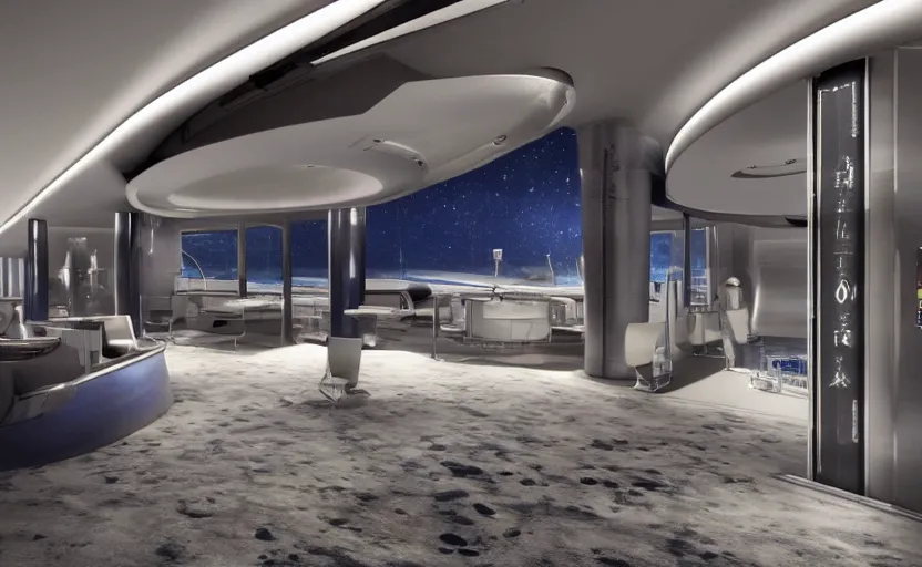 Image similar to luxury suite abord aeon station, the first space hotel