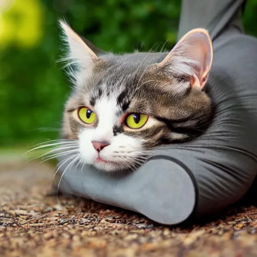 Prompt: a cat wearing boots