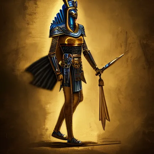 Prompt: pharaoh with armor on, steampunk, concept art, masterpiece, digital art, ultra detailed, sharp focus, cinematic lighting, 8 k hd resolution