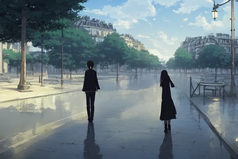 Image similar to Paris, Makoto Shinkai