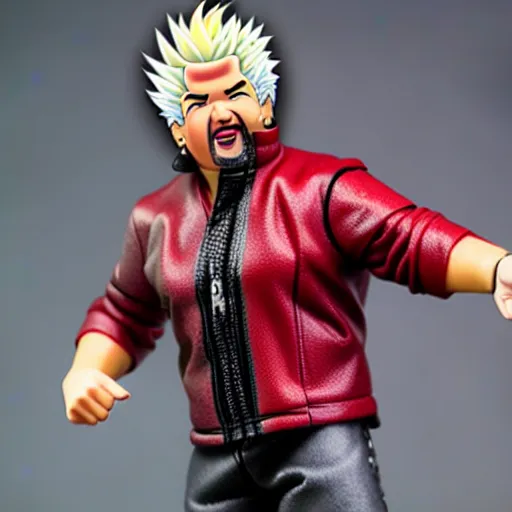 Image similar to Guy Fieri action figure, product photo, detailed, 4k