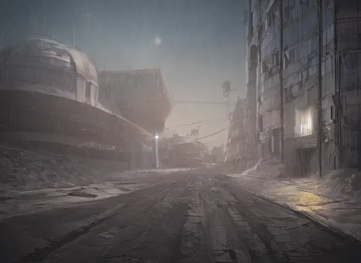 Prompt: a futuristic norilsk norilsk norilsk norilsk city moonwalker photo, city art of city street on the moon, a detailed image of a future norilsk base, cyberpunk art by neil blevins, cgsociety, fantasy art, dystopian art, cryengine, redshift vibes